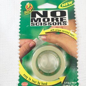 New Duck Tape No More Scissors Serrated transparent easy to tear by‎ hand 400"